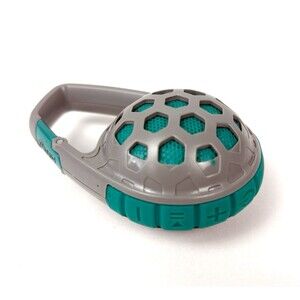 HMDX Portable Bluetooth Speaker Model  HX-P140 Teal/Gray Carabiner Clip EUC